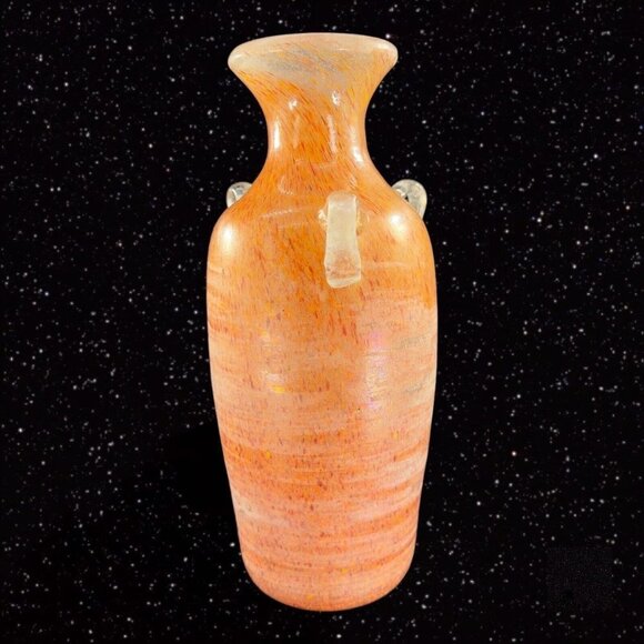 1970s Italian Murano Art Glass Seguso Scavo Triple Handle Vase Jug Textured VTG - Picture 13 of 14